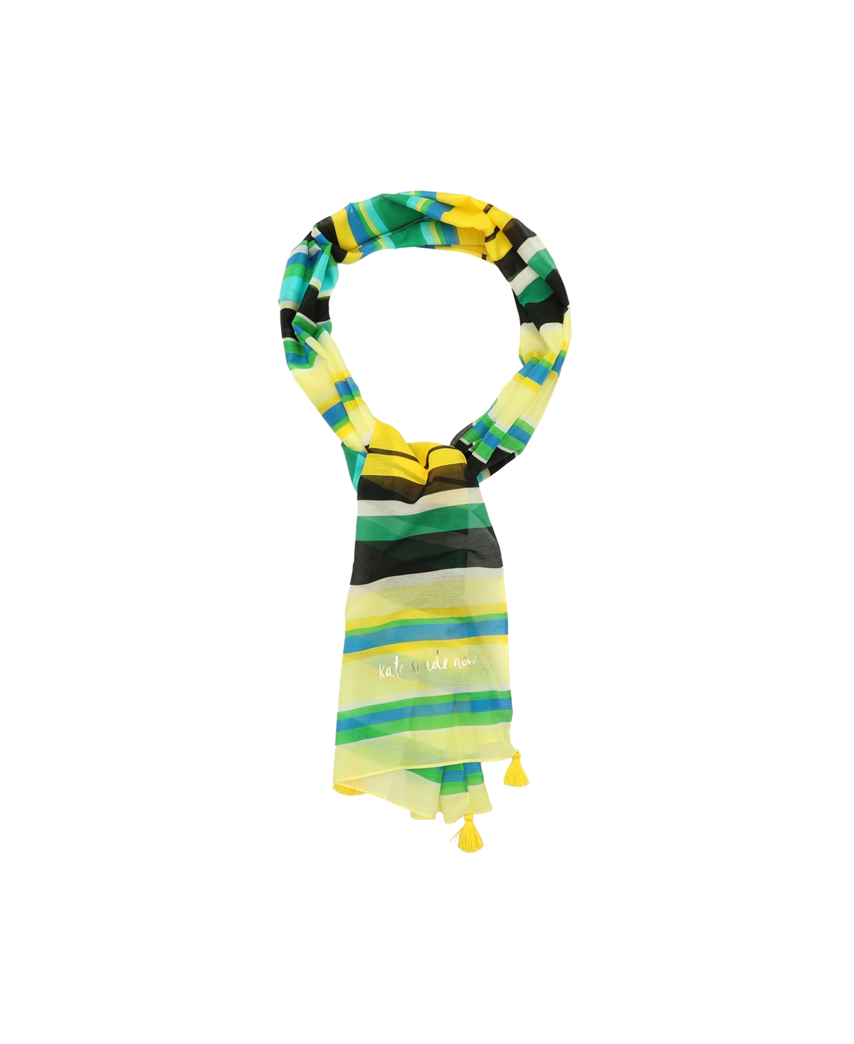 Shop Kate Spade Women's Sunny Stripe Oblong Scarf