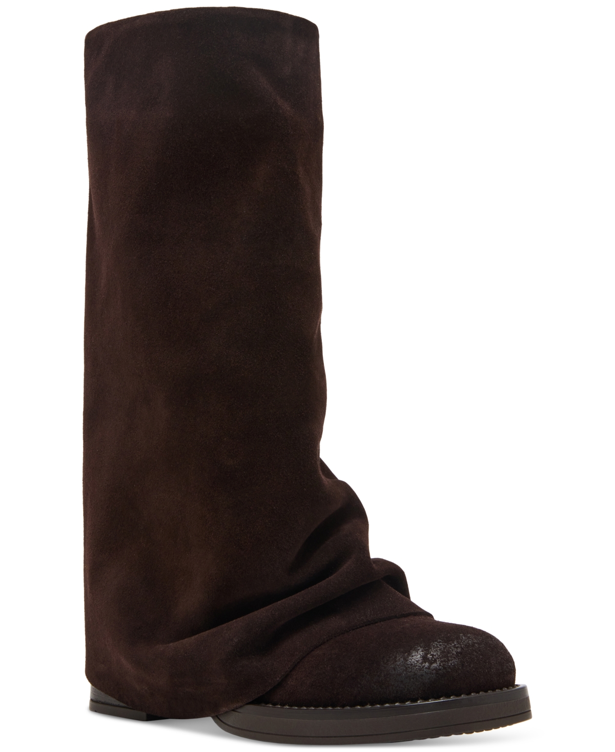 Shop Steve Madden Women's Benton Mid-shaft Foldover Cuff Moto Boots