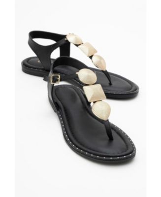 Giulia Sandal Brown Suede Black Calfskin
