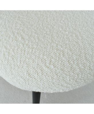 Set of 4 Faux Rattan Back Counter Height Stools, 26.7'' Seat Height Chairs for Kitchen Island-Maison Boucle