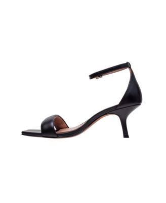 HANNAH Women's Low Kitten Heel Dress Sandal with Delicate Ankle Strap