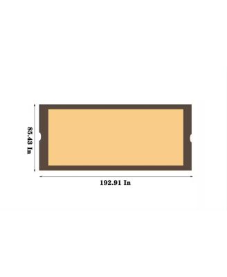 Universal Canopy Cover Replacement for 12x9 Ft Curved Outdoor Pergola Structure