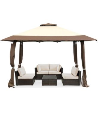 13 x 13 Feet Pop Up Gazebo Tent with Carry Bag for Patio Garden