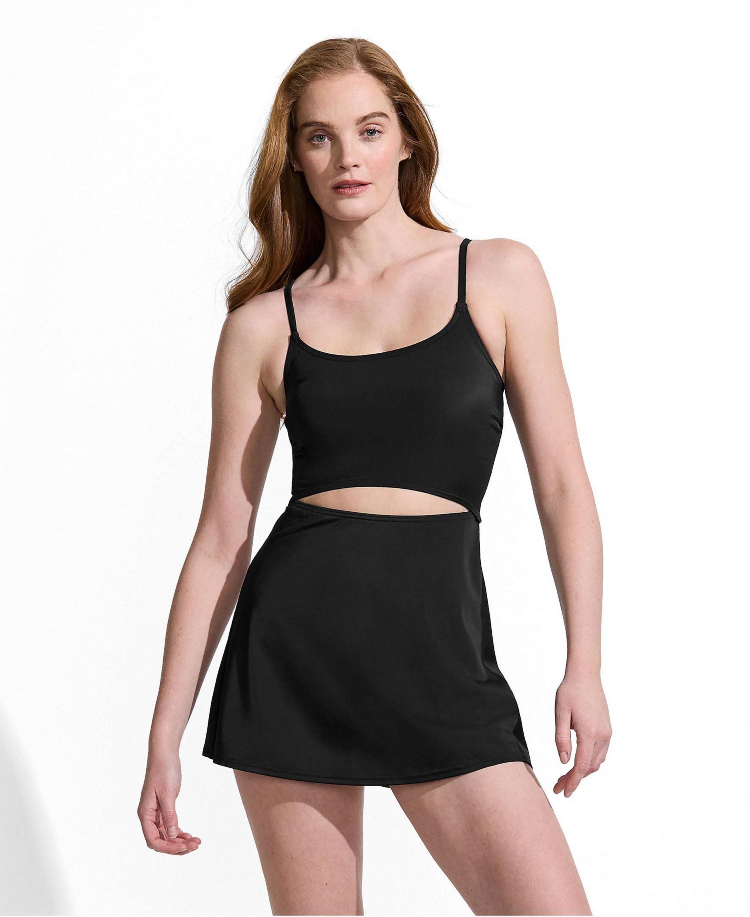 Women's Tugless Monokini Swim Dress Swimsuit