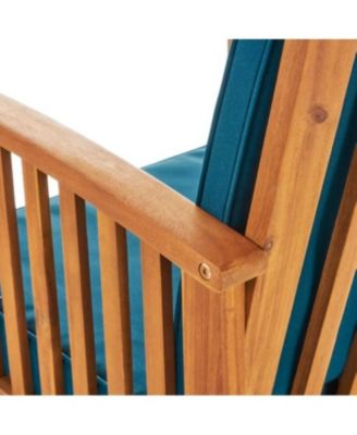 Outdoor 4-Pcs Set Acacia Wood Sofa Set with Water Resistant Cushions