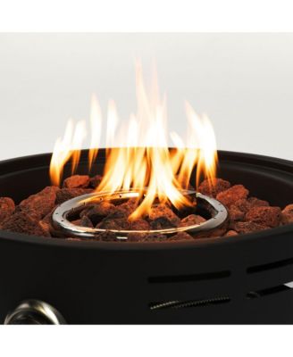 Hot Seller 30000BTU Outdoor 15 in. Portable Propane Fire Pit with Cooking Grill for Garden Camping Campfire Party