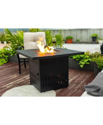 34inches Steel fire pit table Gas Fire Pit for Outdoor Outside Patio