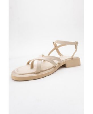 Antas Strappy Leather Flat Sandals (Women)