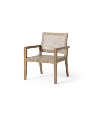Streamdale Wicker & Acacia Club Chairs (Set of 2)