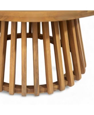 Streamdale Acacia Wood 3-Seater Daybed & Coffee Table Set