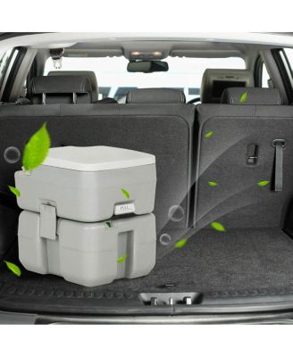 5.3 Gallon Portable Toilet with Waste Tank and Built-in Rotating Spout