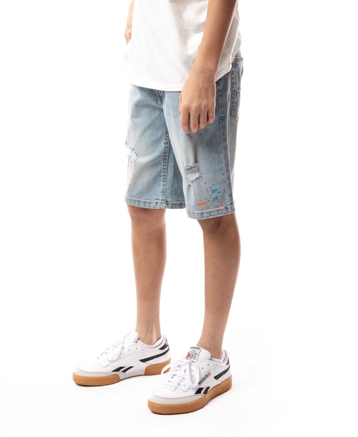 Shop Ring Of Fire Big Boys Revolve Stretch Denim Shorts