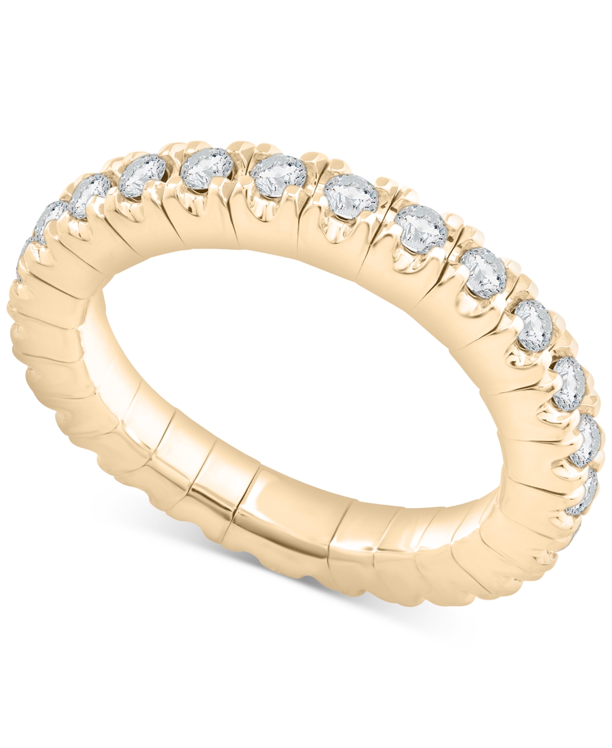 Diamond Stretch Flexible Eternity Band (3/4 ct. t.w.) in 14k Gold - White Gold