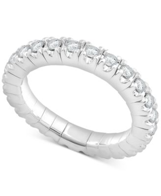 Macy's - Diamond Eternity Stretch Flexible Eternity Band (3/4 ct. t.w.) in 14k Gold