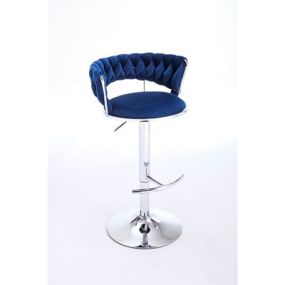 + Set of 2 + Velvet + Adjustable Height + Bar Stools