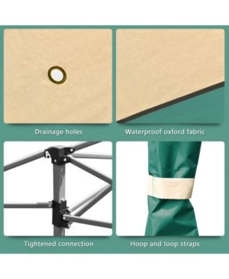 13 Feet x 13 Feet Pop Up Canopy Tent Instant Outdoor Folding Canopy Shelter-Green