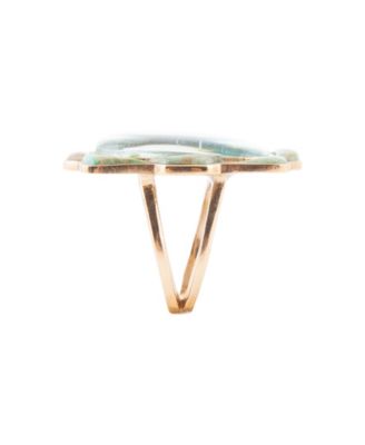 Scenic Desert Sedona Blue Turquoise Golden Ring