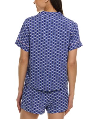 Women's Joselyn Notched-Collar Short Pajama Set