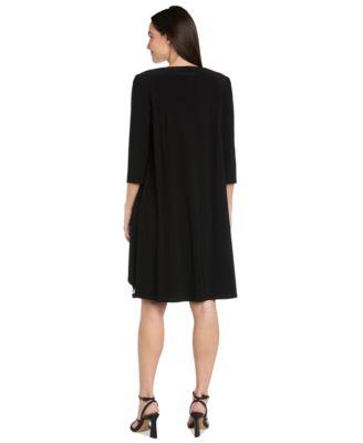 Women's Open-Front Jacket and Necklace Dress Set