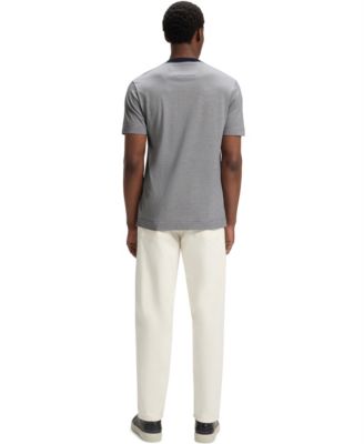 Men's Fineline Stripe Cotton-Silk T-Shirt