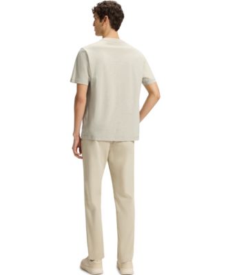 Men's Logo Print Slub-Cotton T-Shirt