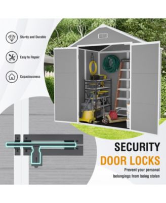 Campcraft 6x5 Resin Shed - Waterproof, UV Proof, Large Storage