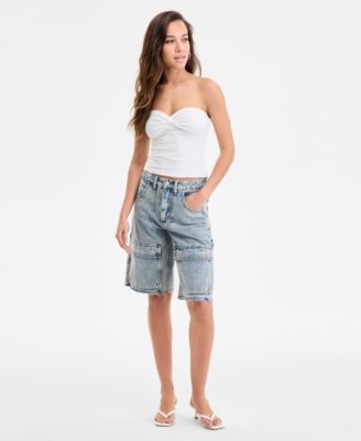 売れ筋商品|||バースリー カットソー トップス レディース Women's Printed Sweetheart-Neck Tube Top, Exclusively at Macy's Floral Solstice Bar III Women's Sweetheart-Neck Tube Top, Exclusively at