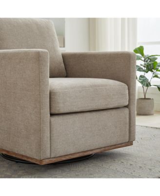 Streamdale 30.7" Swivel Accent Chair - Taupe