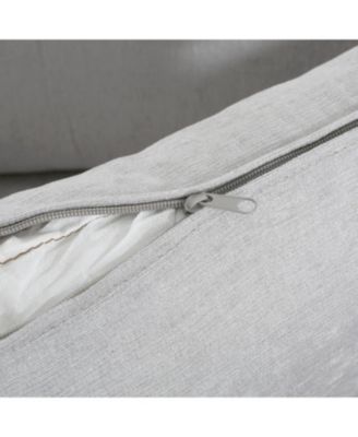 Vintage Lounge Chair Grey Polyester, Wood Frame, Steel Legs