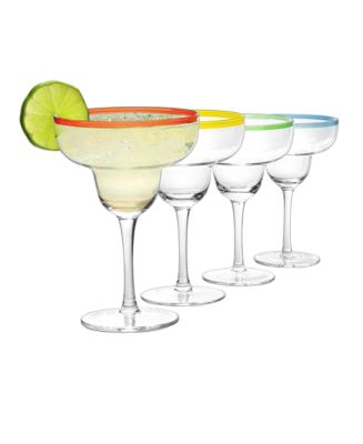 The Wine Savant Classic Handblown Margarita Glasses, Set of 4 - Macy's