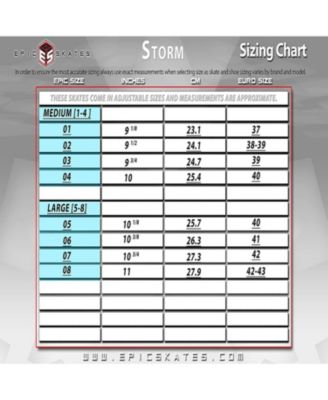 Epic Storm Adjustable 90mm 3-Wheel Bright LED Light Up Inline Speed Skates