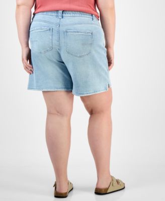 Trendy Plus High-Rise Drawstring Shorts