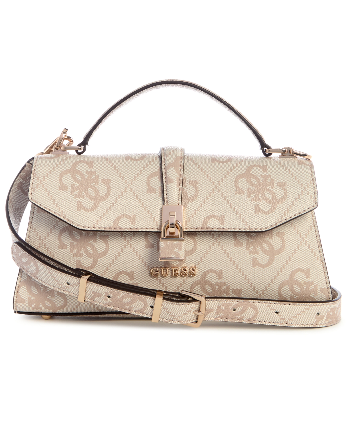 Queensland Top Handle Flap Crossbody Bag - Dove Logo