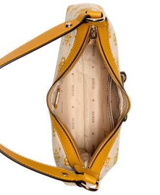 Neda 4G Peony Logo Small Top Zip Shoulder Bag