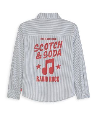 Big Boys Graphic Oxford Shirt