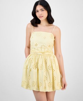 Women's Eyelet Tube Mini Dress, Exclusively at Macy's