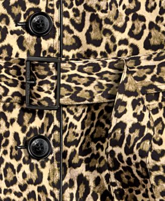 MICHAEL Women's Single-Breasted Belted Trench Coat