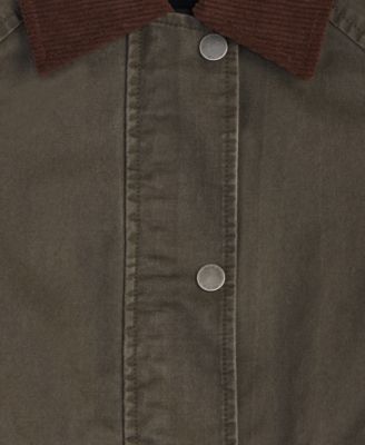 Women's Corduroy-Collar Barn Jacket, Exclusively at Macy's