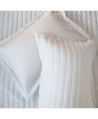 French Linen Channel Stitch Quilt & Sham Set - Twin/Twin XL