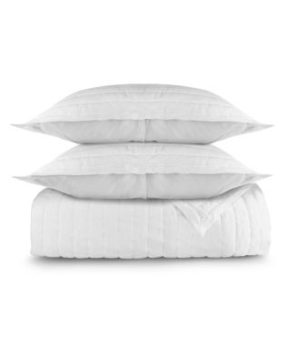 French Linen Channel Stitch Quilt & Sham Set - King/Cal King