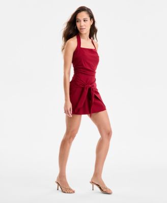 Women's Tie-Front Romper, Exclusively at Macy's