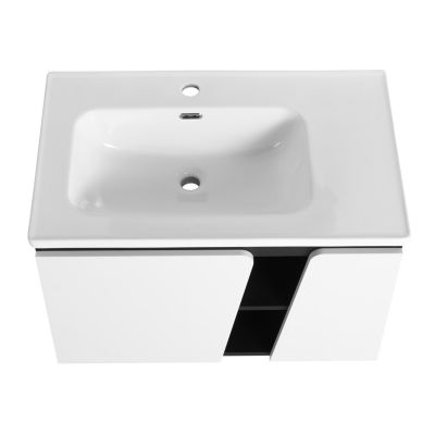  Wall-Mounted Vanity with Soft-Close Doors