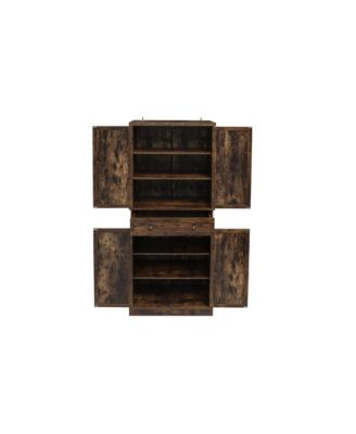 Streamdale 4 Door Cabinet with 1 Drawer, with 4 Adjustable Inner Shelves, Storage Cabinet