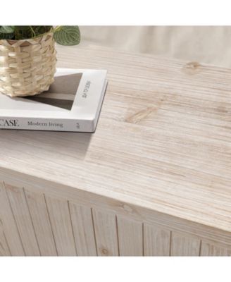 59" Farmhouse Sideboard, Vertical Grain Carving, Adjustable Shelves