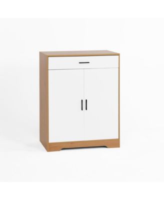 Streamdale Freestanding 4-Tier Shoe Cabinet with Drawer and Adjustable Shelves