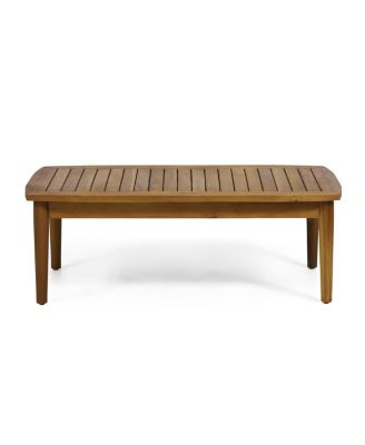 Streamdale Willowbrook Acacia Wood Loveseat And Coffee Table Set