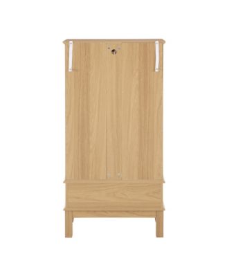 Lighted Glass Curio Cabinet with Shelves