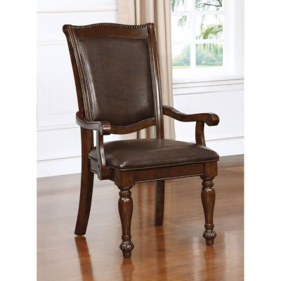 Streamdale Cherry Wood Dining Chairs Set Of 2 - Traditional Style