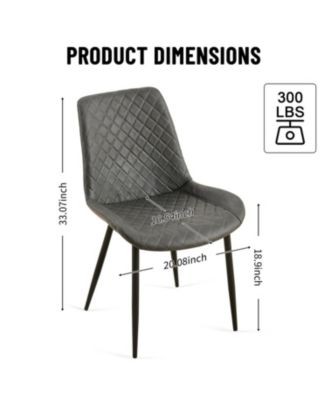  Mid-Century Leathaire Dining Chairs (Set of 4 )