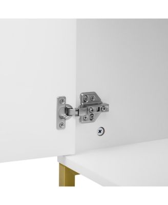 Streamdale Modern TV Stand for TVs up to 70", with Drawer, Cabinets, Metal Legs, and Safety Features